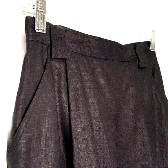 Black Linen Skirt - Picture 8 of 10